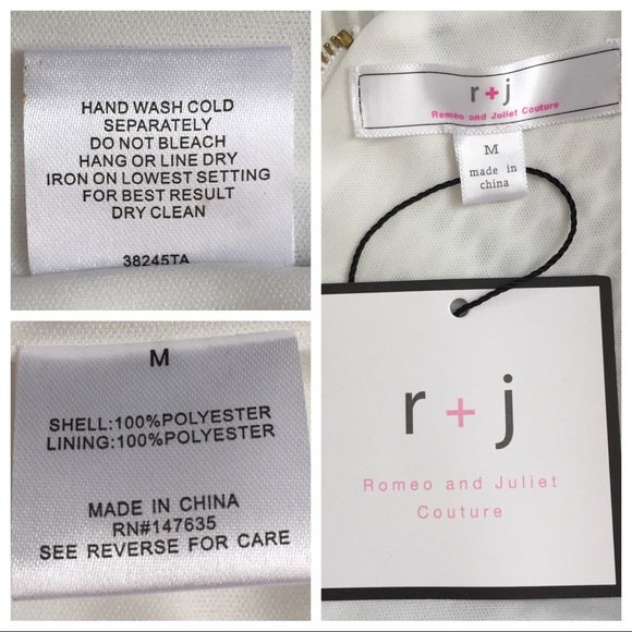 Romeo & Juliet Couture Black & white dress - Picture 5 of 5